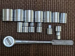 Sk 14 Piece Socket Set 1/2" Drive With Ratchet & Extension S-k Sherman Klove Usa. Fixed Price $30.00.