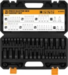 36-piece One-piece Hex Bit Socket Set Includes Adapter, 1/4", One Size. Fixed Price $59.71.