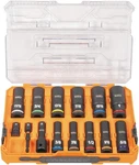 Klein Tools 65111impct Knect Deep-well Impact Socket Set, 1/2-inch Drive, Sae, C. Fixed Price $87.98.