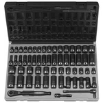 Grey Pneumatic 3/8" Drive Standard And Deep Length Duo-socket Set 59 Pieces. Fixed Price $286.57.
