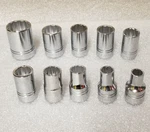 Armstrong Armaloy 1/2"-drive 12-point 10-piece Chrome Socket Set Made In Usa. Fixed Price $384.99.