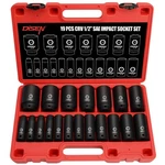 Disen 19pc 1/2" Sae Impact Socket Set Deep 6 Point Cr-v Heavy Duty. Fixed Price $107.99.