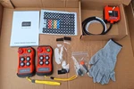 2 Transmitters & Receiver Industrial Wireless Overhead Crane Remote Control 220v. Fixed Price $135.00.