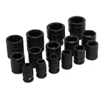 Urrea 74104 Sae 1/2 Drive 6 Point Impact Socket Set 15 Pieces. Fixed Price $89.80.