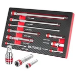 Bilitools 9 Pcs Ratchet Extension Set, 1/4" 3/8" 1/2" Drive Set. Fixed Price $39.53.