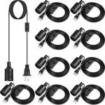 10 Pack Hanging Light Cord Pendant With Switch 9.8 Feet, Black. Fixed Price $44.77.