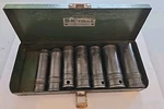 S-k Tools Vintage 1/2" Drive 6pt Sae Deep Impact Sockets With Metal Case Read Ad. Fixed Price $50.00.