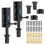 Mebantoo 6.3in Stainless Steel Black Slide Bolt Gate Latch Hardware 2-pack. Fixed Price $95.39.