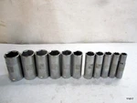 Craftsman Tools Set Of 11 Easy Read 6 Point 3/8 Deep Drive See Description. Fixed Price $87.00.