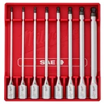 Milwaukee 48-22-9549 3/8in Drive Sae Long Ball End Hex Bit Socket Set 8pc. Fixed Price $104.99.