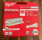 Milwaukee 48-22-9008 3/8" Drive 56pc Ratchet & Socket Set - Sae Metric. Fixed Price $159.95.