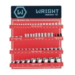 D958 - 1/2inch & 3/4inch Drive Metric 12 Point Socket Display 61 Pieces. Fixed Price $2581.09.