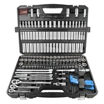 Boen 225pcs Mechanic Tool Set, 1/4" & 3/8" 1/2" Drive Socket Wrench Set. Fixed Price $161.49.