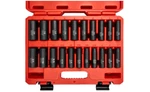 Neiko 21-piece 3/8 Deep Impact Socket Set,sae 5/16 -3/4 , Metric 7-19mm,6-point. Fixed Price $38.97.