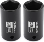 2pcs 1/2" Drive 13/16" Penta Sockets 5-point Utility Socket Cr-mo Removes. Fixed Price $18.99.
