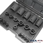 19pc External Torx Plus Socket Set Impact E-torx Ep4 Ep5 Ep6 Ep10 Ep22 New. Fixed Price $44.44.