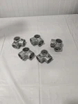 Kee 1" Pipe, Side Outlet Tee, Malleable Iron Tee Pipe Rail Fitting Qty 5 21-6. Fixed Price $39.75.