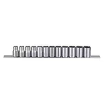 Westward 53pn69 1/2" Drive Socket Set Metric 12 Pieces 10 Mm To 21 , Chrome,. Fixed Price $22.59.