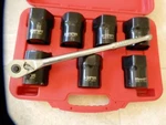Astro Wheel Bearing Locknut Socket Set #7899 W/ 1/2" Drive Quick Release Ratchet. Fixed Price $115.00.