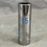 Matco Tools 3/8" Drive 15mm 6pt Deep Chrome Socket Bd15m6a Usa. Fixed Price $24.99.