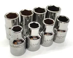 Matco Tools 10mm - 18mm Metric Shallow 1/2" Drive Socket Set Lot 6-point Chrome. Fixed Price $135.00.