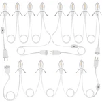Meonum 3 Pack Accessory Cord With 4 Led Bulbs, End To Connected Blow Mold Li. Fixed Price $44.98.