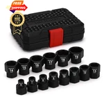 Ementol 14pcs 3/8" Drive Low Profile Nano Impact Socket (6mm-19mm). Fixed Price $48.99.