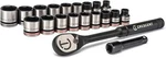 Crescent 20 Piece X10 3/8" Drive 6 Point Standard Sae/metric, Black. Fixed Price $72.99.