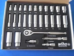 Wiha 33896 - 28 Piece 1/2 Drive Professional Standard & Deep Socket Tray Set, S. Fixed Price $105.00.