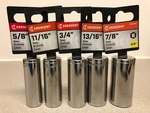 Crescent 3/8 In. Drive Sae 6 Point Deep Socket 5 Pc Bundle. Fixed Price $37.43.