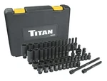 Titan Tools 53 Pc. 1/4 In. Drive Sae And Combination Impact Socket Set (46053). Fixed Price $91.92.