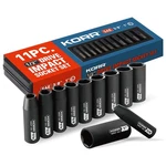 Korr Tools Kss001 11pc Impact Socket Set, 6-point, 1/2-inch Drive Sae Deep So.... Fixed Price $46.07.
