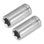 Uxcell 2pcs 1/4-inch Drive E10 External Torx Shallow Socket, Cr-v Steel. Fixed Price $11.99.