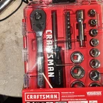Craftsman Versastack 24-piece (sae) Polished Chrome Tool Set W/ Hard Case. Fixed Price $39.50.