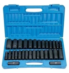 Grey Pneumatic 1512dm 1/2" Drive 30-piece Sae And Metric Deep Socket Set. Fixed Price $208.27.
