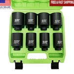8-piece Deep 6-point Impact Socket Set Cr-mo Steel 1-1/4" To 1-3/4" Size New. Fixed Price $53.18.