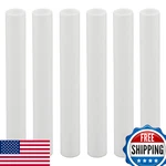 Creative Hobbies 1751 - Set Of 6 4 Inch Tall White Plastic Candle Covers. Fixed Price $11.55.