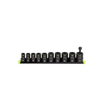 Gripedge Tools 10-pc 3/8'' Drive Metric Rpt Socket Extractor Set Siz. Fixed Price $249.35.