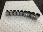 Craftsman 3/8 Inch Drive Max Axess Metric Socket Set 9 Pieces 10mm - 19mm. Fixed Price $49.00.
