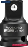 Workpro 1/2" F To 3/4" M Impact Socket Adapter, Cr-mo Steel, Adapter Set. Fixed Price $16.23.