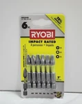 Ryobi Ar2048 Impact Drive Bit Set 6 Piece Ph2 Sq2 T25. Fixed Price $8.99.