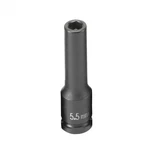 Grey Pneumatic 1/4" Drive X 5.5mm Magnetic Deep Socket. Fixed Price $19.09.