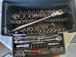 93pc Kobalt Mix Socket Wrench Set 1/4, 3/8, 1/2 Dr., Sae/metric + 18pc Apex Bits. Fixed Price $117.77.