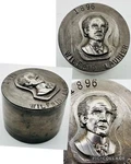 Wilfrid Laurier 1896 Canadian Prime Minister Manufacturing Steel Hub Die Master. Fixed Price $175.00.