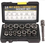 3/8 Drive Impact Bolt Nut Extractor Set, 13 Pcs Lug Remover Kit One Size. Fixed Price $28.99.