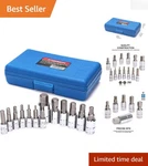 Casoman 13 Piece Metric Hex Bit Socket Set - S2 Steel & Mirror Chrome Finish. Fixed Price $34.83.