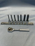 Proto 5248s Stubby 3/8 Ratchet & 7 Drive Allen Bit Sockets 1/8-3/8. Fixed Price $40.00.