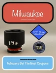 Milwaukee 49-66-6215 Socket 1-5/16 In. Shockwave Impact Duty 1/2 Drive. Fixed Price $14.24.