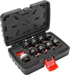 Powerbuilt 9 Piece Universal Joint Quick-change Socket Adapter And Black. Fixed Price $61.99.