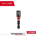 Milwaukee 49-66-0502 Shockwave 1-7/8 In. Magnetic Nut Driver 1/4 10 Pk. Fixed Price $48.25.